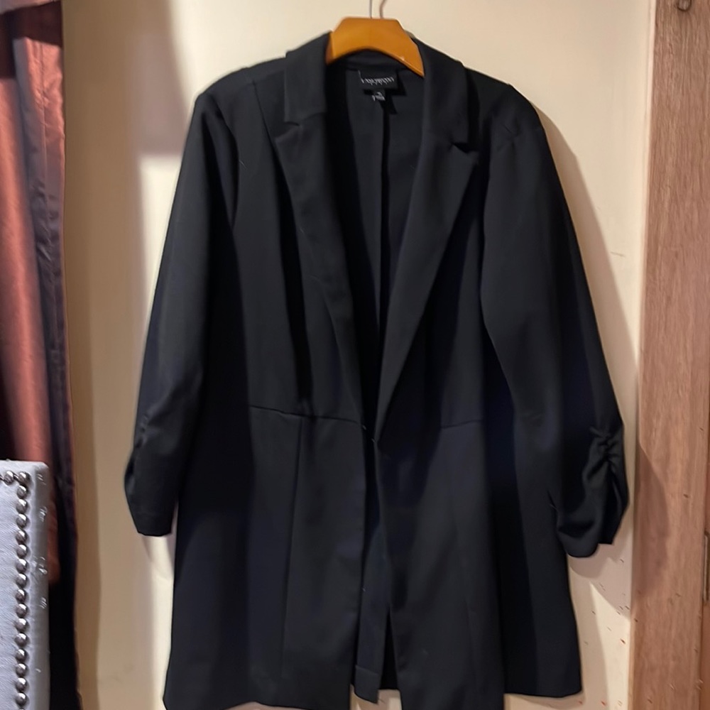 Lane Bryant blazer. Size 18. Flattering flare shape.